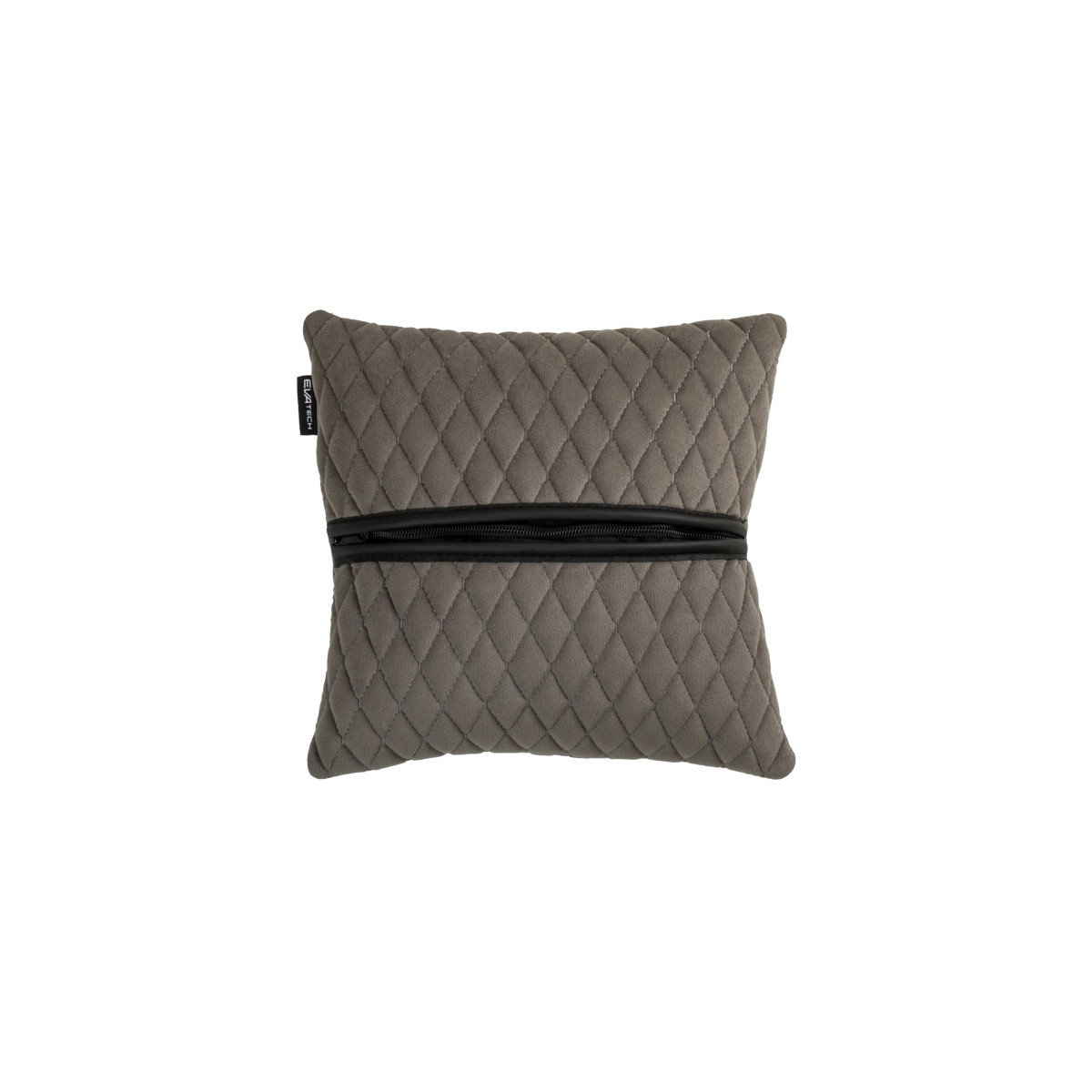 EVAtech Bilkudde 30x30 cm - svart / svarta sömmar