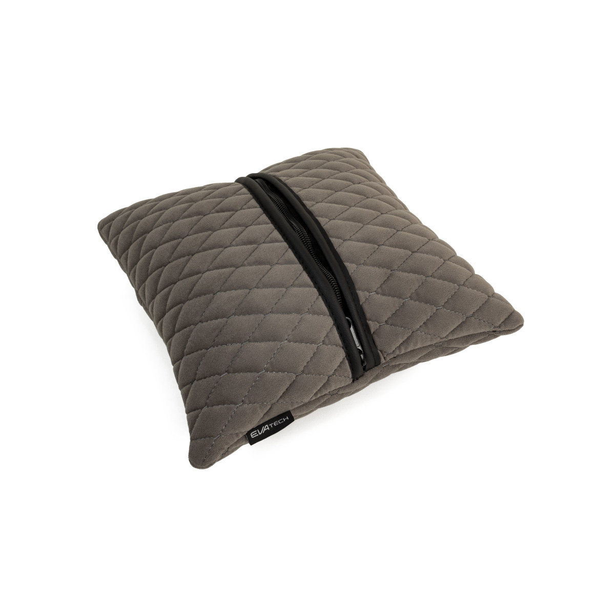 EVAtech Bilkudde 30x30 cm - svart / svarta sömmar