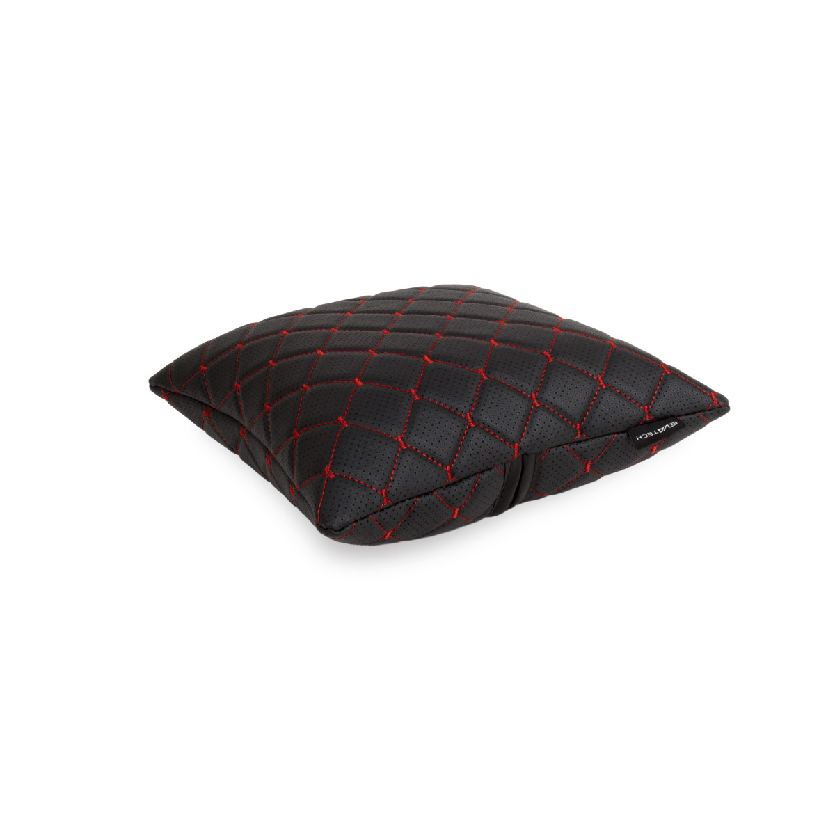 EVAtech ECO Bilkudde 30x30 cm - svart / röda sömmar EVAtech ECO Bilkudde 30x30 cm - svart / röda sömmar
