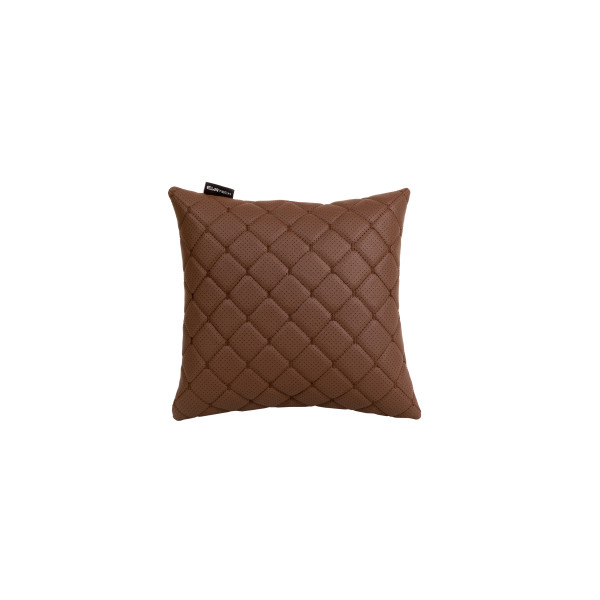 EVAtech ECO Bilkudde 30x30 cm - brun / bruna sömmar