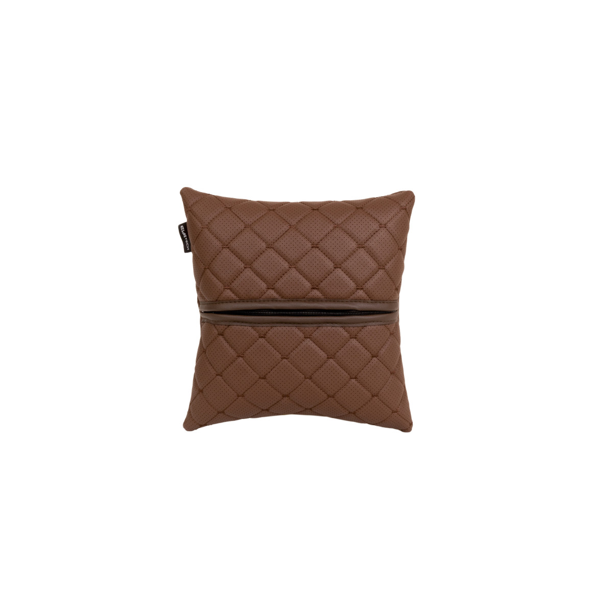 EVAtech ECO Bilkudde 30x30 cm - brun / bruna sömmar EVAtech ECO Bilkudde 30x30 cm - brun / bruna sömmar