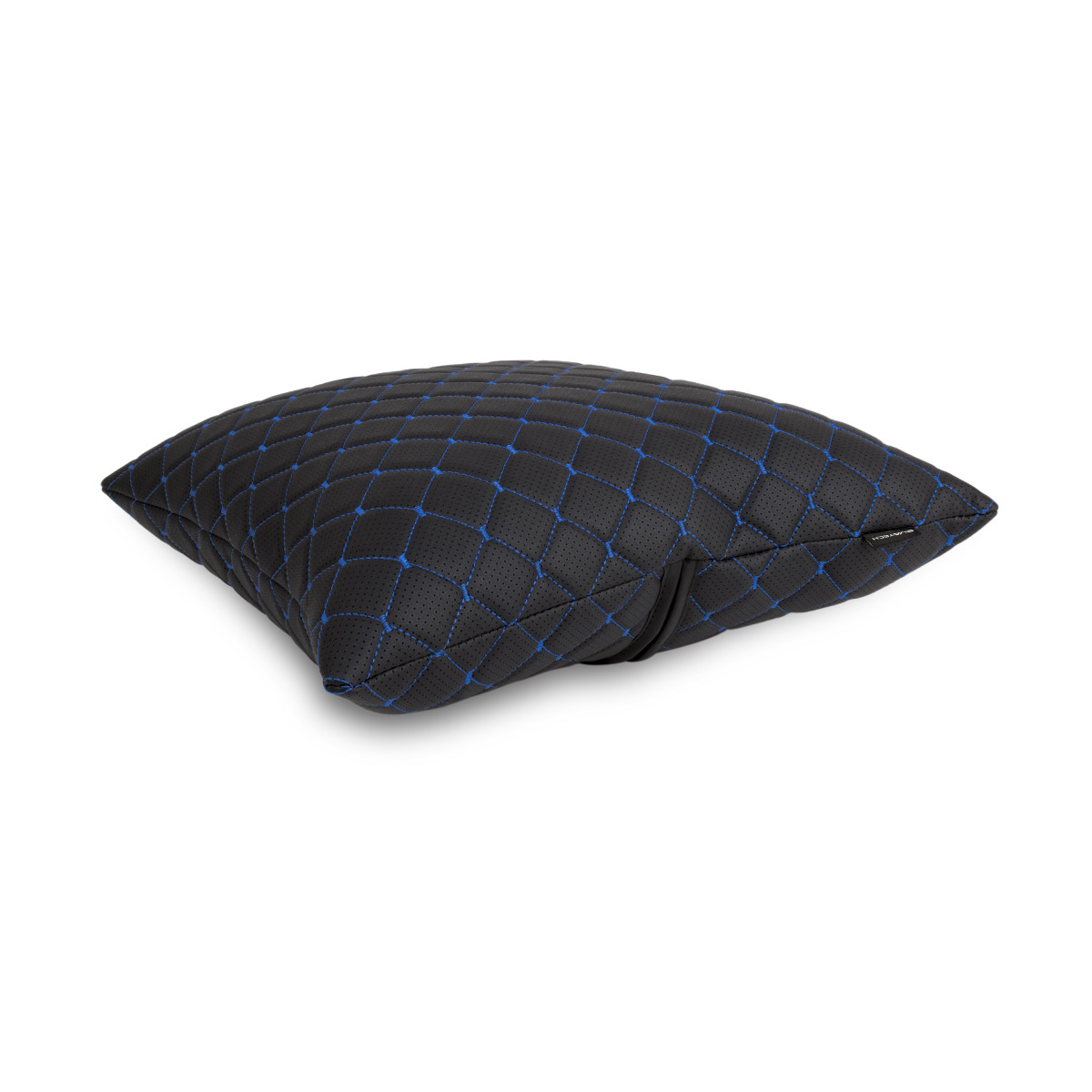 EVAtech ECO Bilkudde 40x40 cm - svart / blå sömmar