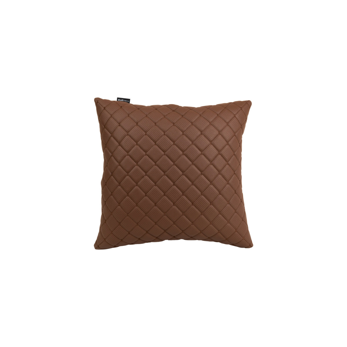 EVAtech ECO Bilkudde 40x40 cm - brun / bruna sömmar