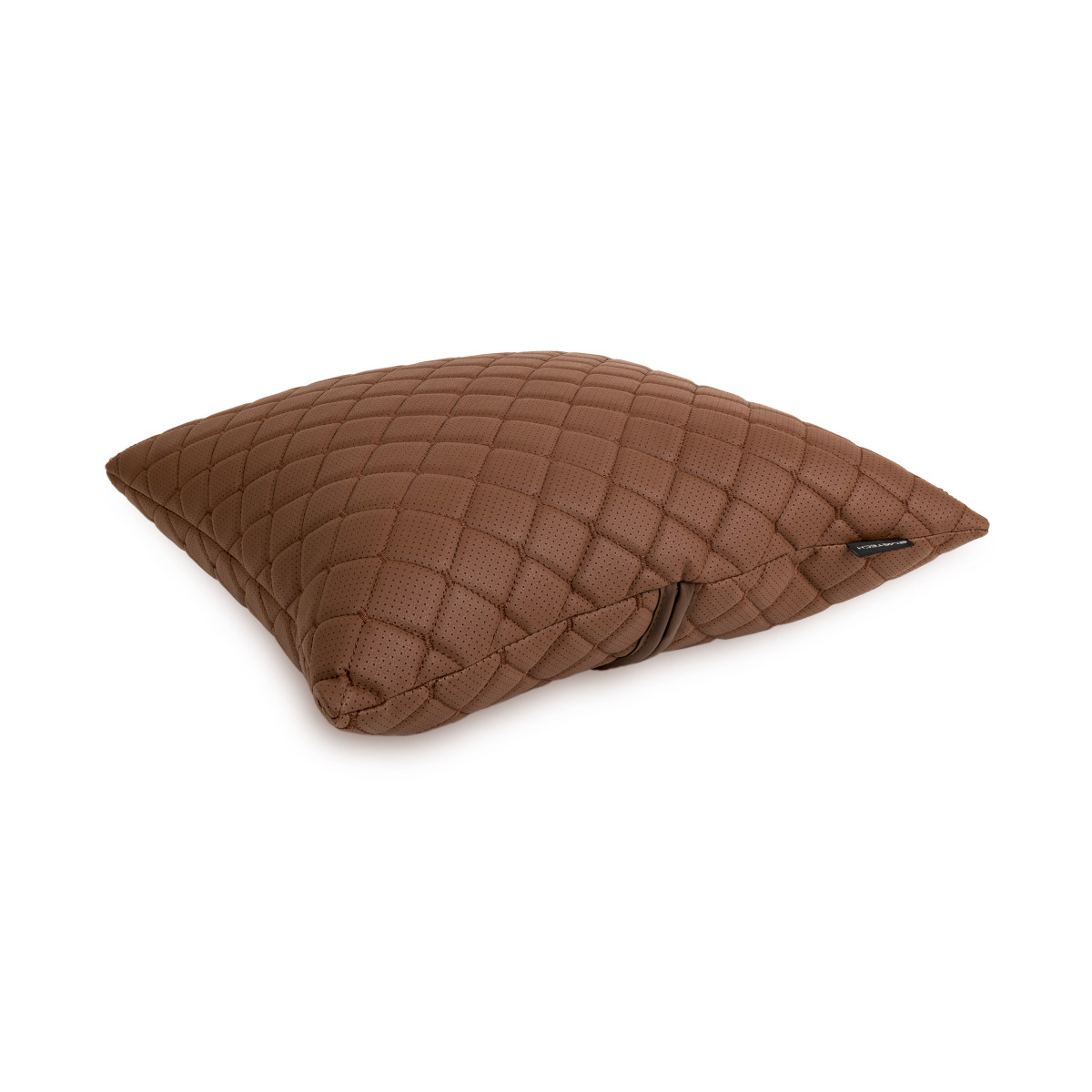 EVAtech ECO Bilkudde 40x40 cm - brun / bruna sömmar