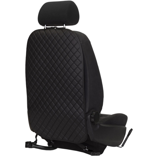 EVAtech ECO Barnsäkerhetsskydd för Bilens Sittbaksida 75x46 cm - svart / svarta kanter / svarta sömmar
