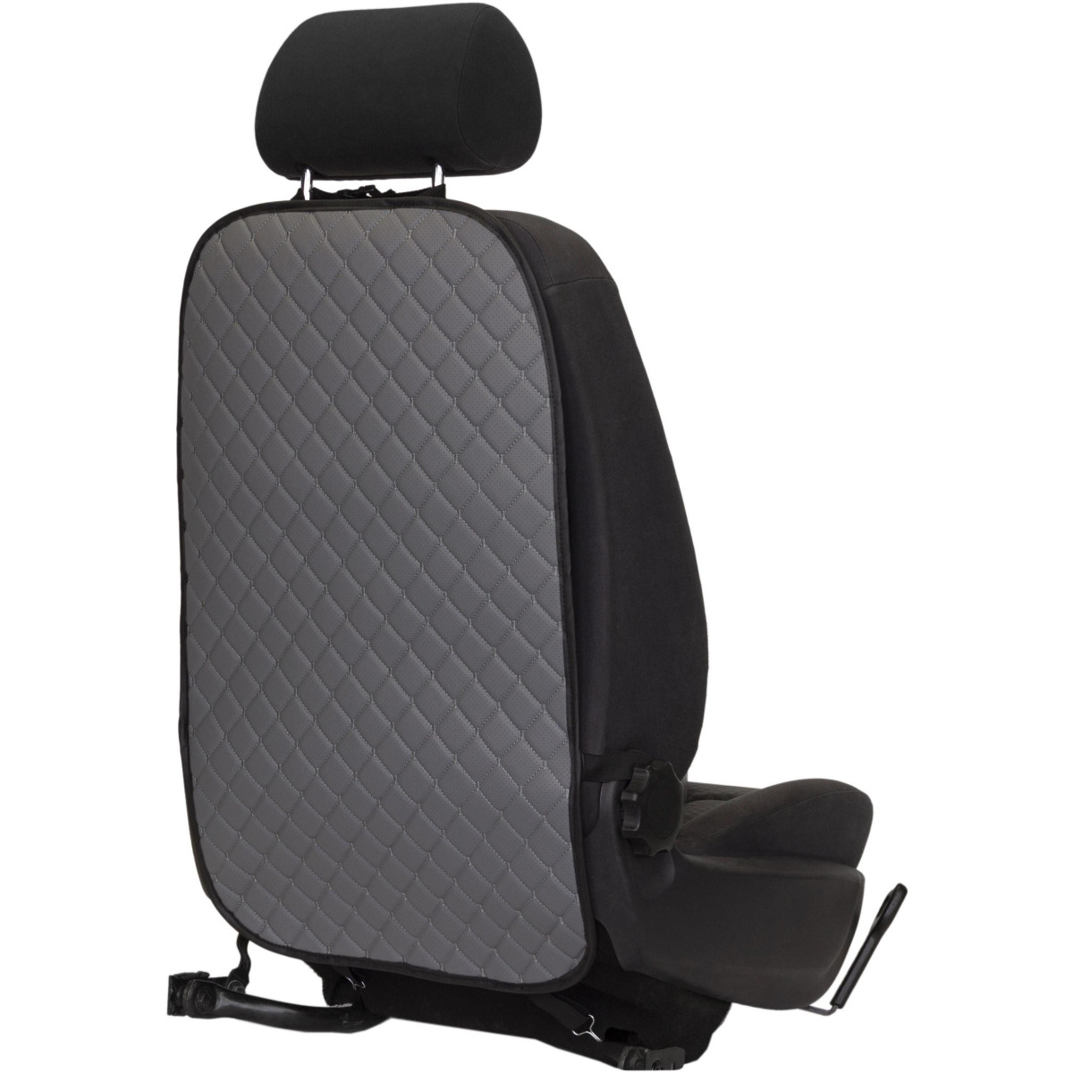 EVAtech ECO Barnsäkerhetsskydd för Bilens Sittbaksida 75x46 cm - grå / svarta kanter / grå sömmar EVAtech ECO Barnsäkerhetsskydd för Bilens Sittbaksida 75x46 cm - grå / svarta kanter / grå sömmar