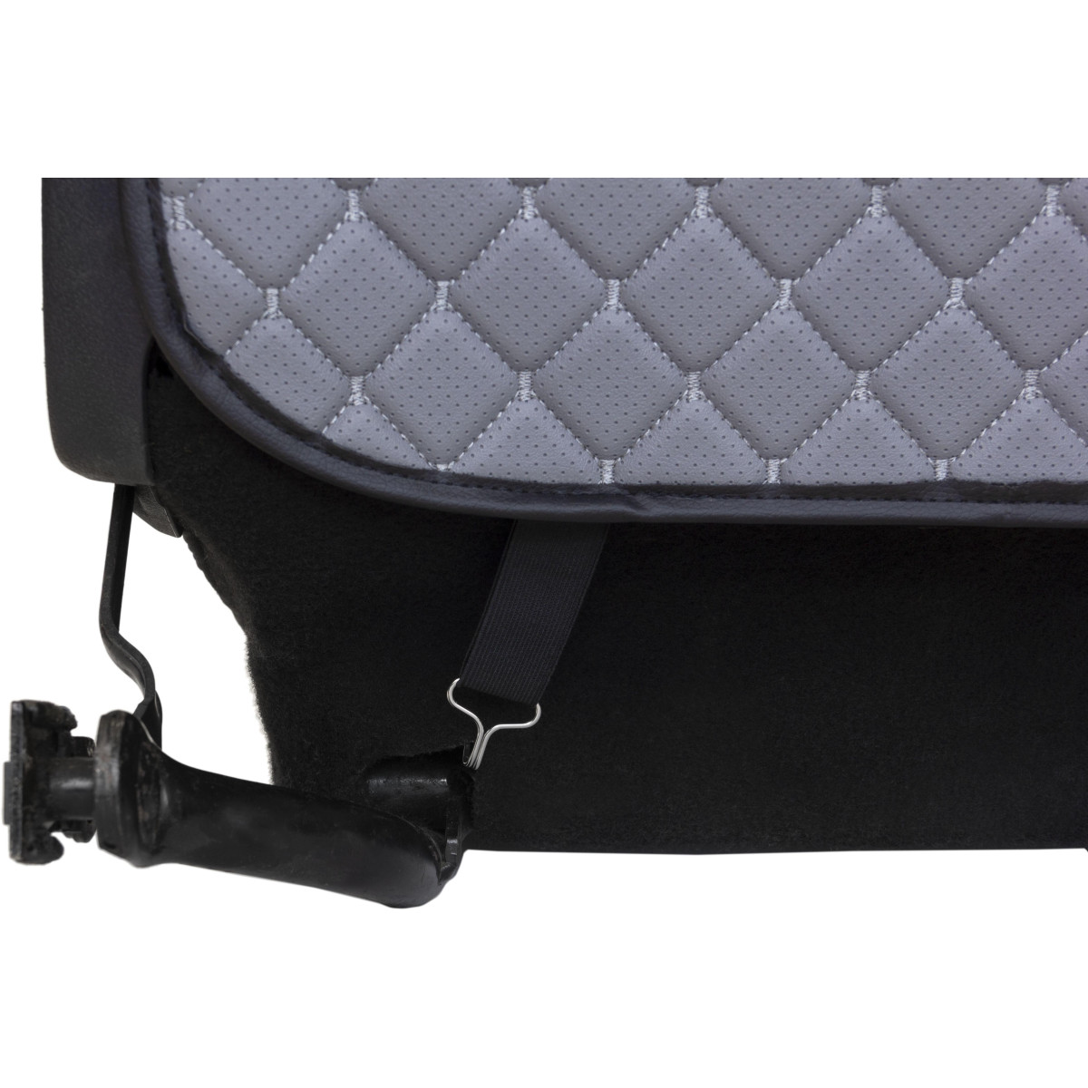 EVAtech ECO Barnsäkerhetsskydd för Bilens Sittbaksida 75x46 cm - grå / svarta kanter / grå sömmar EVAtech ECO Barnsäkerhetsskydd för Bilens Sittbaksida 75x46 cm - grå / svarta kanter / grå sömmar