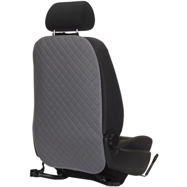 EVAtech ECO Barnsäkerhetsskydd för Bilens Sittbaksida 75x46 cm - grå / grå kanter / grå sömmar