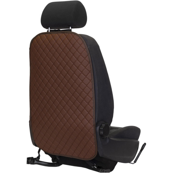EVAtech ECO Barnsäkerhetsskydd för Bilens Sittbaksida 75x46 cm - brun / bruna kanter / bruna sömmar
