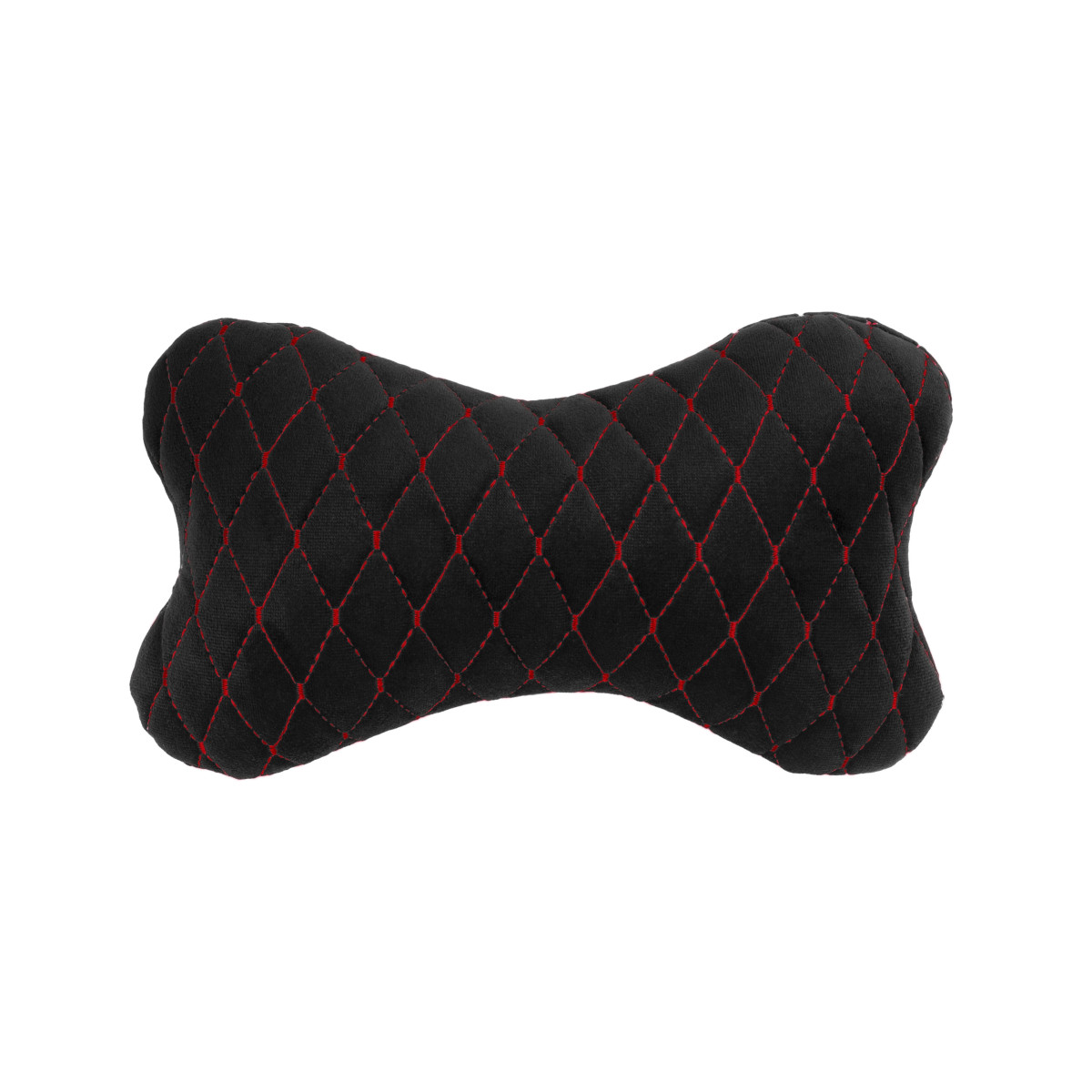 EVAtech Nackkudde för Bil 27x16 cm - svart / röda sömmar EVAtech Nackkudde för Bil 27x16 cm - svart / röda sömmar