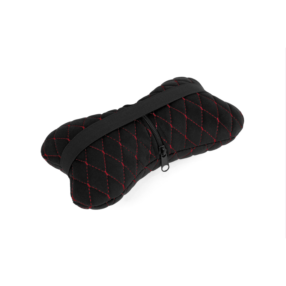 EVAtech Nackkudde för Bil 27x16 cm - svart / röda sömmar EVAtech Nackkudde för Bil 27x16 cm - svart / röda sömmar