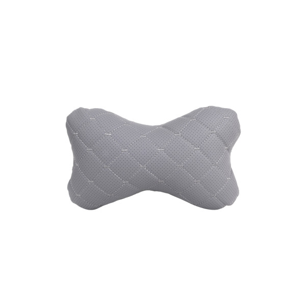 EVAtech ECO Nackkudde för Bil 27x16 cm - grå / grå sömmar