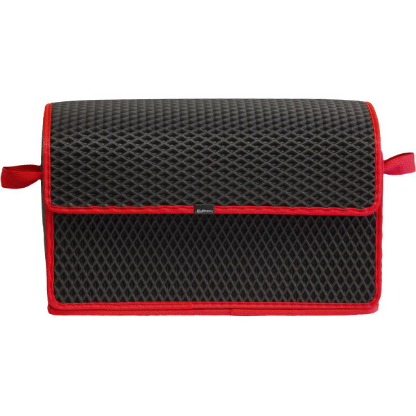EVAtech Bagageorganisatör 30x49x25 cm - svart / röda kanter