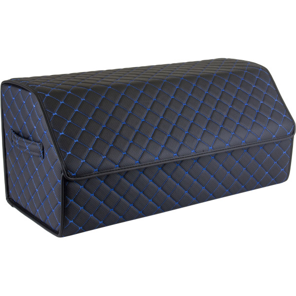 EVAtech Bagageorganisatör ECO L 30x30x65 cm - svart / svarta kanter / blå sömmar / rött inre