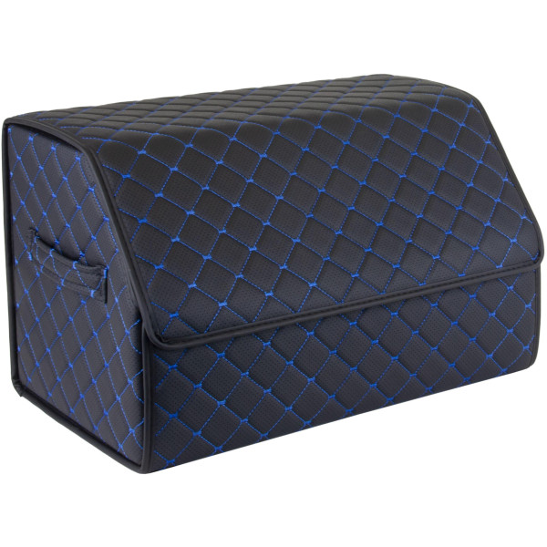 EVAtech Bagageorganisatör ECO M 30x30x50 cm - svart / svarta kanter / sinised õmblused / svart inre