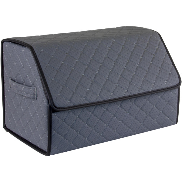 EVAtech Bagageorganisatör ECO M 30x30x50 cm - svart / svarta kanter / blå sömmar / svart inre