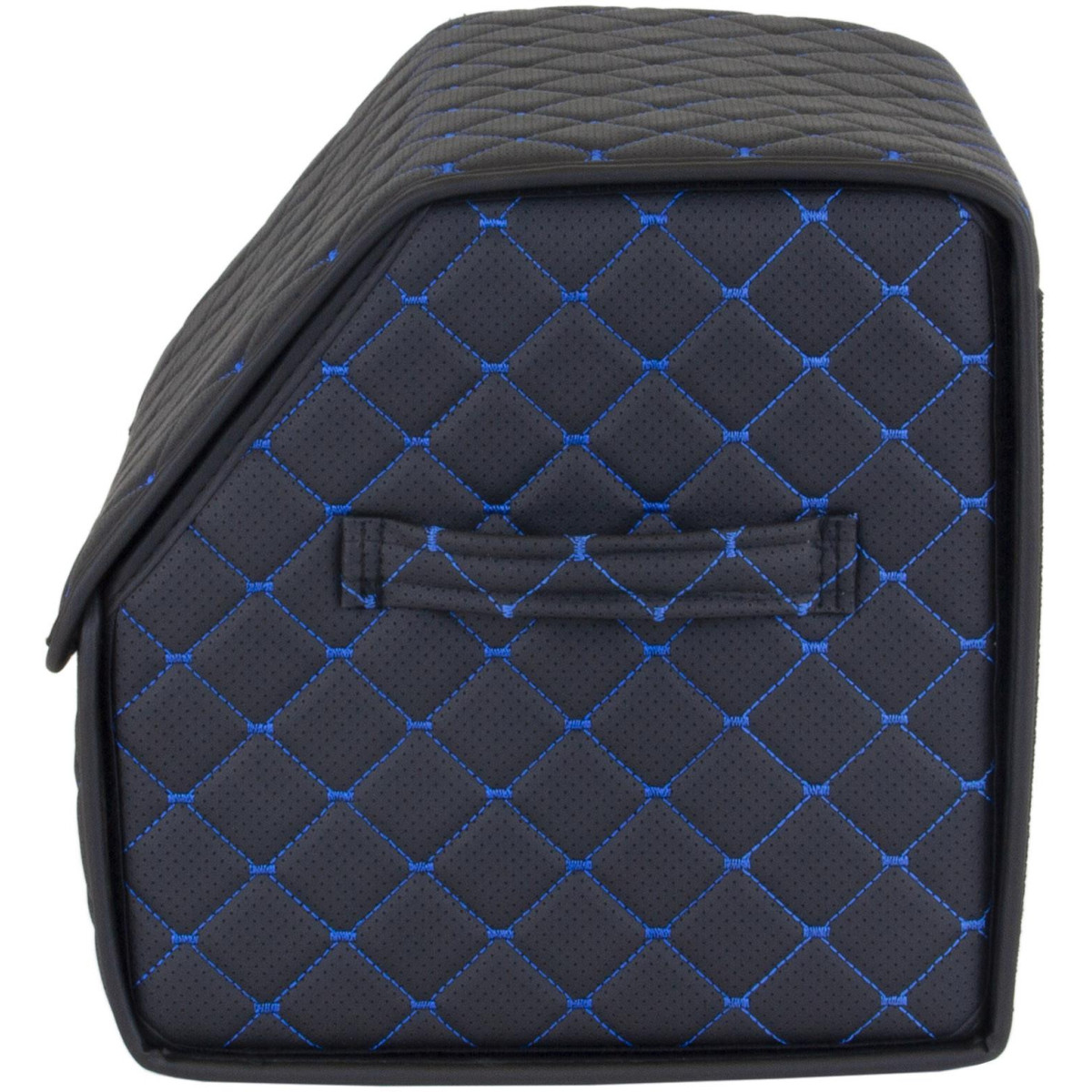 EVAtech Bagageorganisatör ECO S 30x30x35 cm - svart / svarta kanter / blå sömmar / rött inre