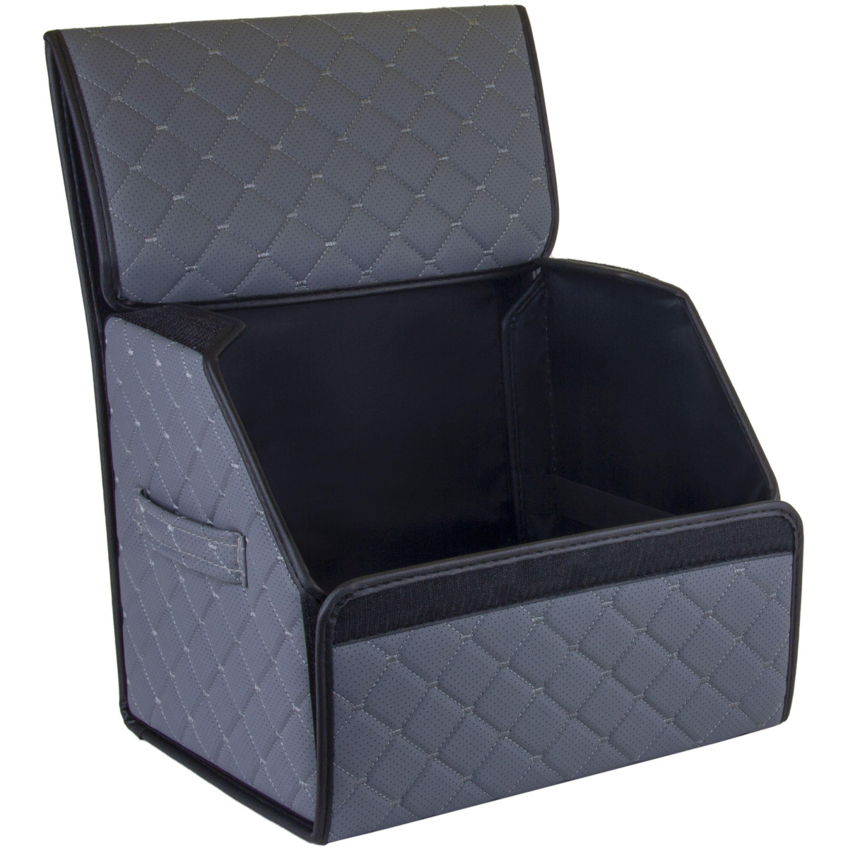 EVAtech Bagageorganisatör ECO S 30x30x35 cm - grå / svarta kanter / grå sömmar / svart inre