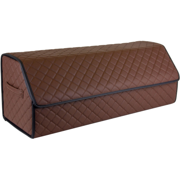 EVAtech Bagageorganisatör ECO XL 30x30x80 cm - brun / svarta kanter / bruna sömmar / svart inre