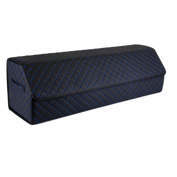 EVAtech Bagageorganisatör ECO XXL 30x30x100 cm - svart / svarta kanter / blå sömmar / svart inre