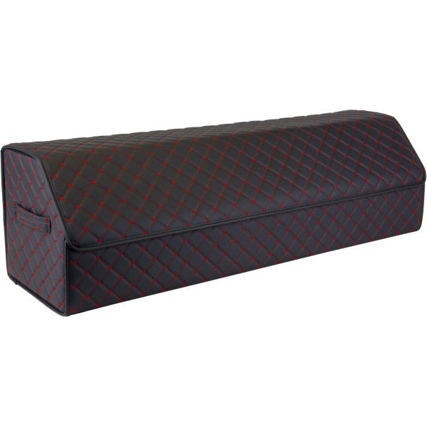 EVAtech Bagageorganisatör ECO XXL 30x30x100 cm - svart / svarta kanter / röda sömmar / svart inre