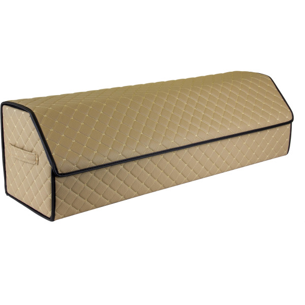 EVAtech Bagageorganisatör ECO XXL 30x30x100 cm - sandfärgad / svarta sömmar / sandfärgade sömmar / rött inre