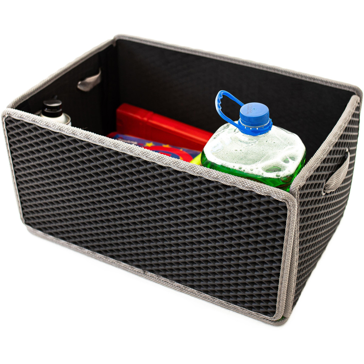 EVAtech Bagageorganisatör LightBox 33x50x25 cm - svart / grå kanter EVAtech Bagageorganisatör LightBox 33x50x25 cm - svart / grå kanter