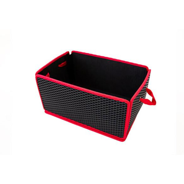 EVAtech Bagageorganisatör LightBox 33x50x25 cm - svart / röda kanter