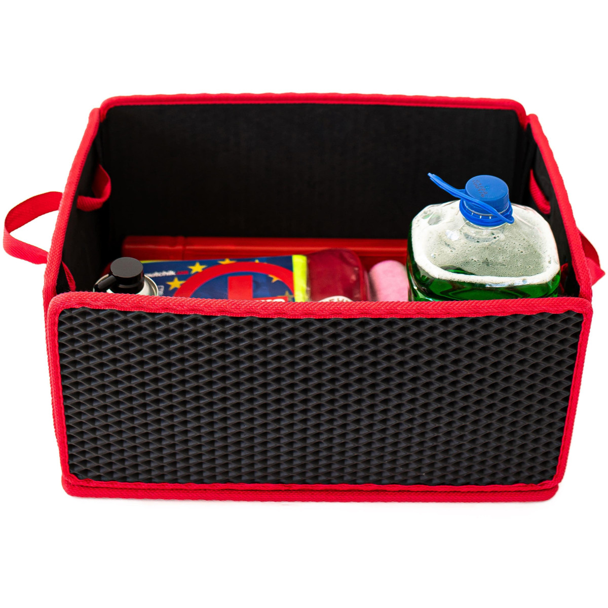 EVAtech Bagageorganisatör LightBox 33x50x25 cm - svart / röda kanter EVAtech Bagageorganisatör LightBox 33x50x25 cm - svart / röda kanter