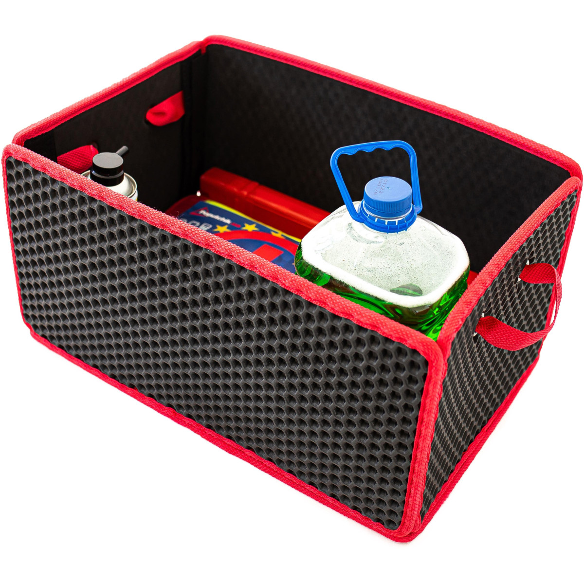 EVAtech Bagageorganisatör LightBox 33x50x25 cm - svart / röda kanter EVAtech Bagageorganisatör LightBox 33x50x25 cm - svart / röda kanter