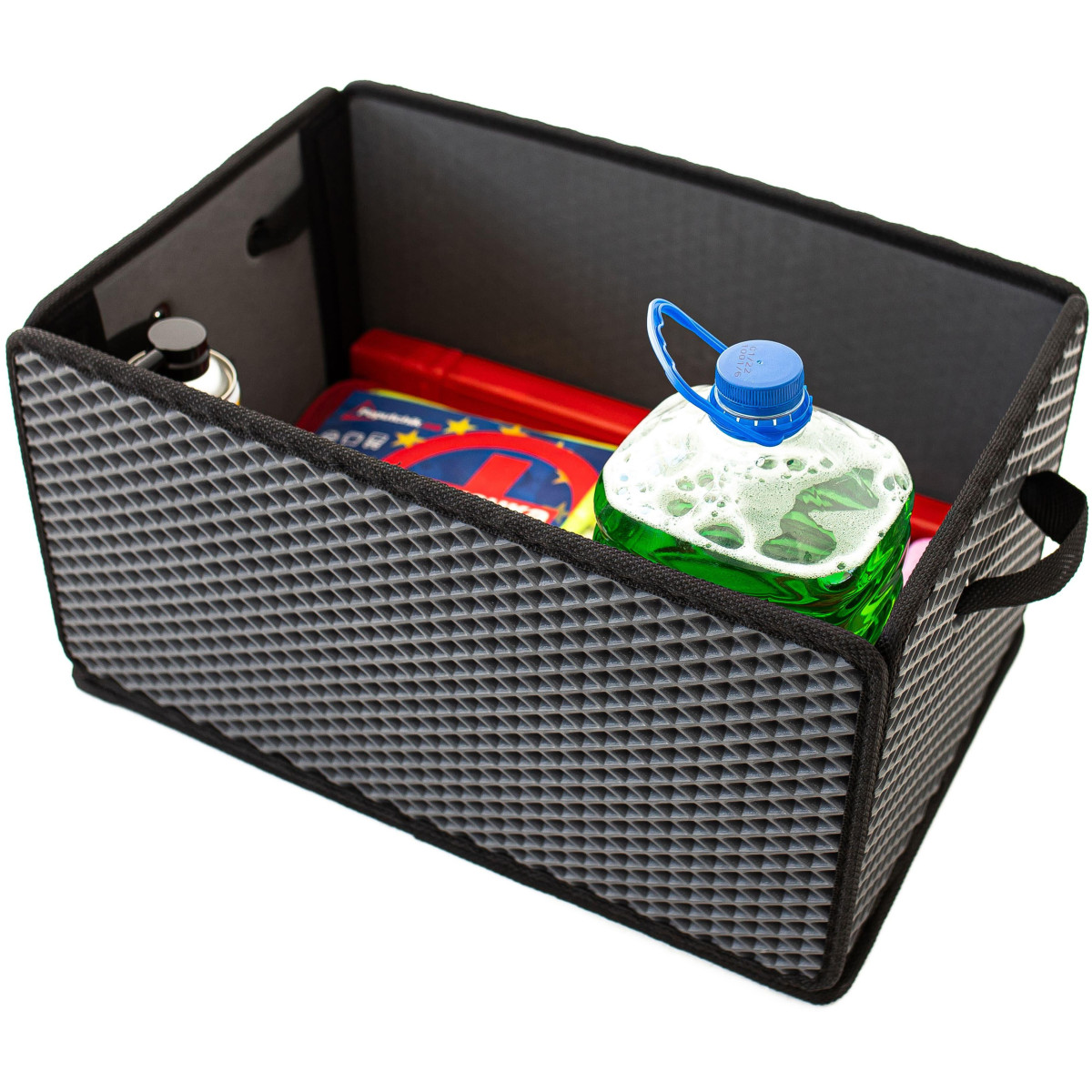 EVAtech Bagageorganisatör LightBox 33x50x25 cm - grå / svarta kanter EVAtech Bagageorganisatör LightBox 33x50x25 cm - grå / svarta kanter