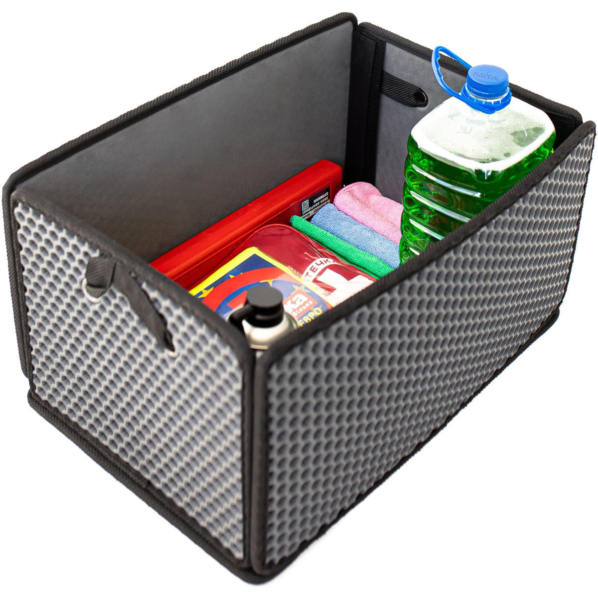 EVAtech Bagageorganisatör LightBox 33x50x25 cm - grå / svarta kanter EVAtech Bagageorganisatör LightBox 33x50x25 cm - grå / svarta kanter