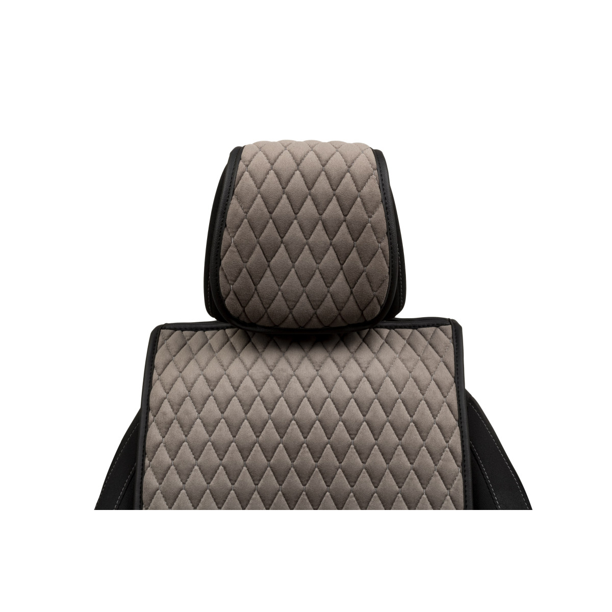 EVAtech Basic Bilsätesskydd, 2 st - grå / svarta kanter / grå sömmar EVAtech Basic Bilsätesskydd, 2 st - grå / svarta kanter / grå sömmar