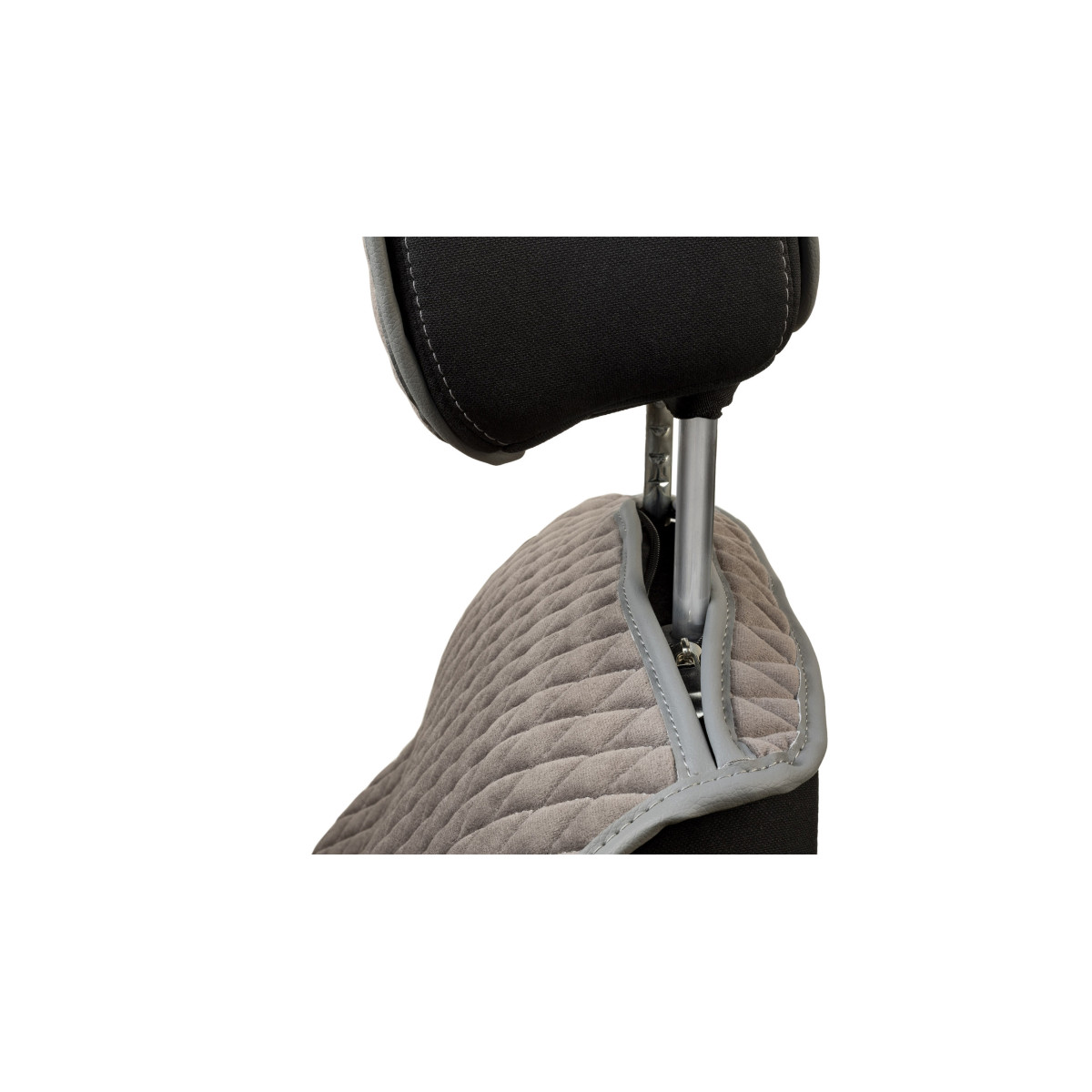 EVAtech Basic Bilsätesskydd, 2 st - grå / grå kanter / grå sömmar EVAtech Basic Bilsätesskydd, 2 st - grå / grå kanter / grå sömmar