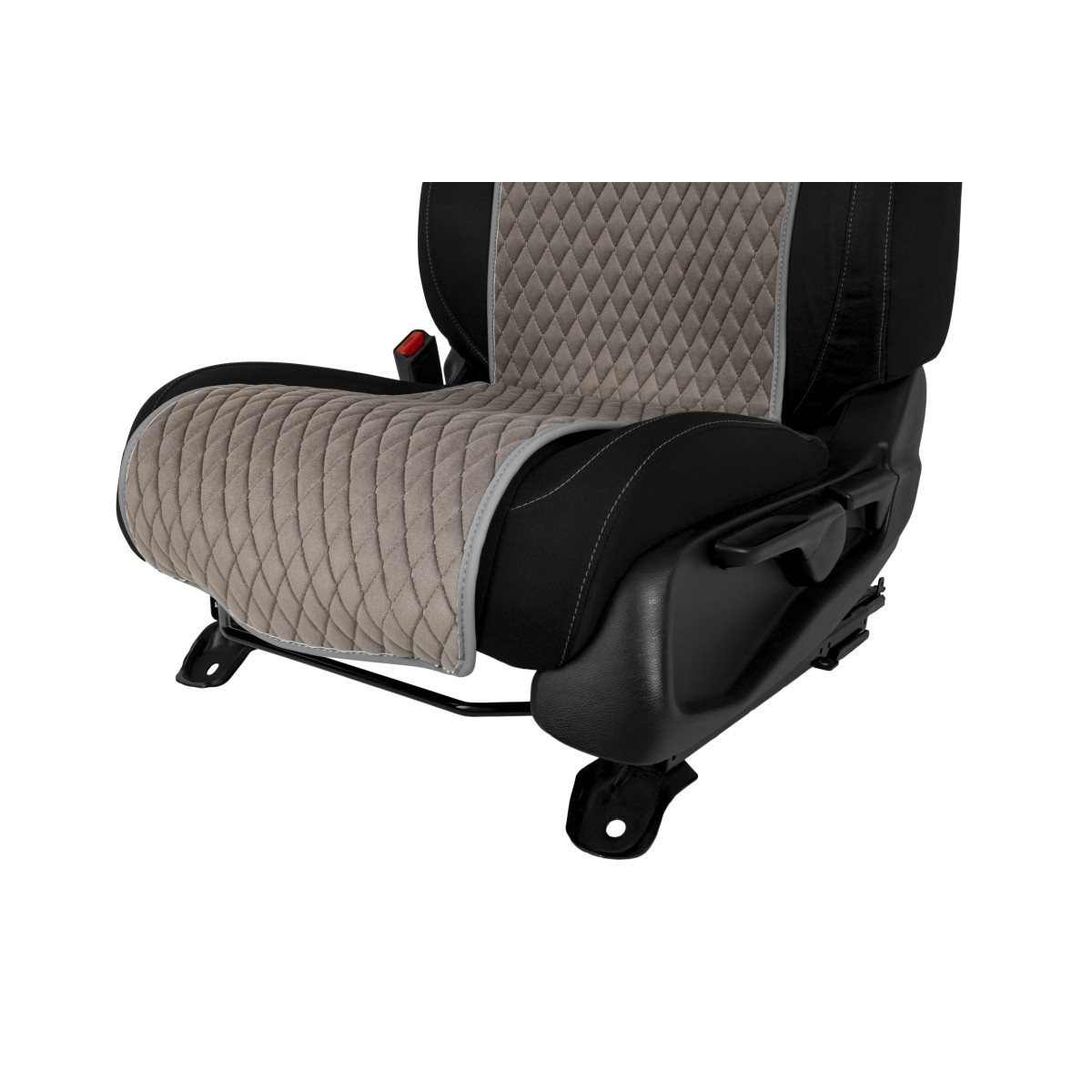 EVAtech Basic Bilsätesskydd, 2 st - grå / grå kanter / grå sömmar EVAtech Basic Bilsätesskydd, 2 st - grå / grå kanter / grå sömmar