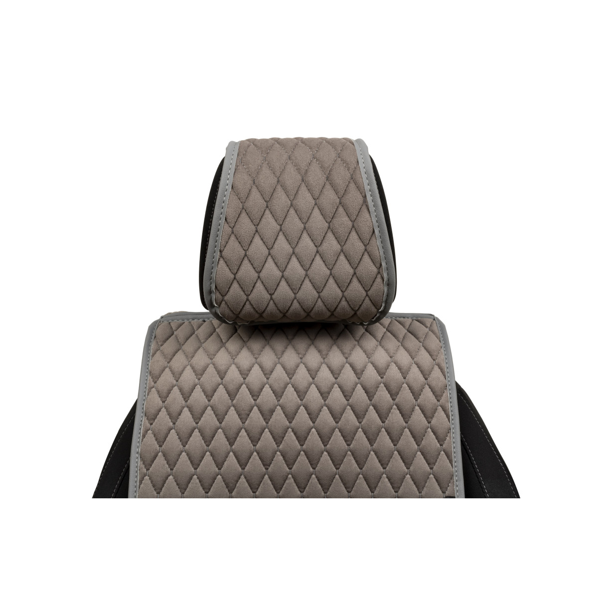 EVAtech Basic Bilsätesskydd, 2 st - grå / grå kanter / grå sömmar EVAtech Basic Bilsätesskydd, 2 st - grå / grå kanter / grå sömmar