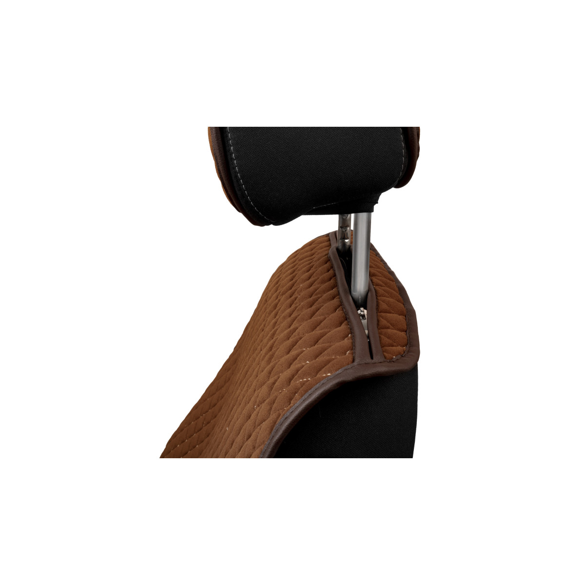 EVAtech PRO Bilsätesskydd, 2 st - brun / bruna kanter / bruna sömmar