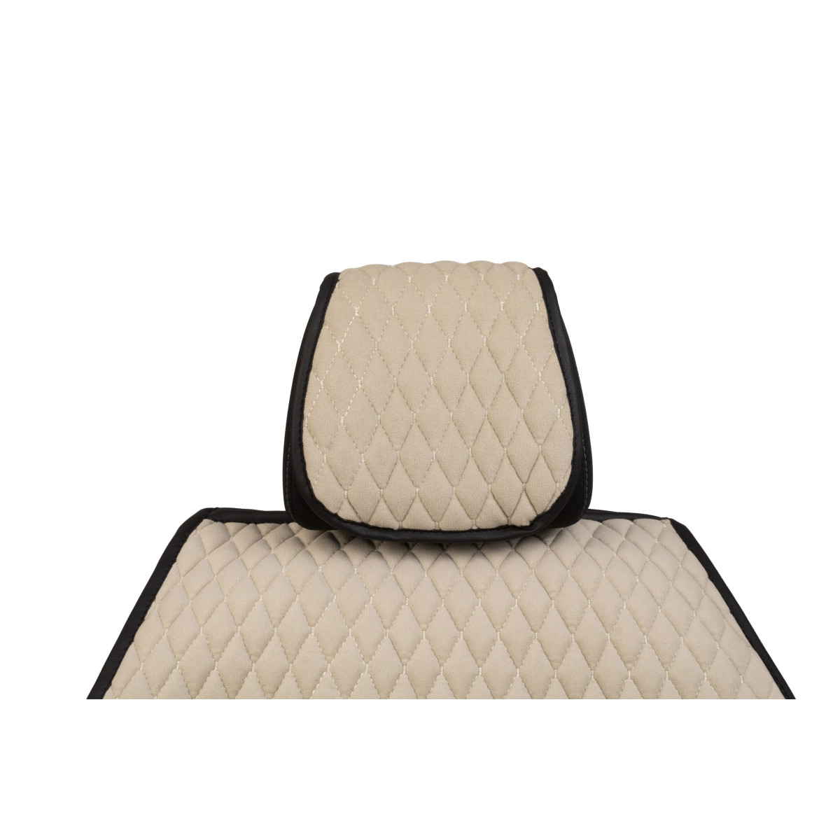 EVAtech PRO Bilsätesskydd, 2 st - sandfärgad / svarta kanter / sandfärgade kanter