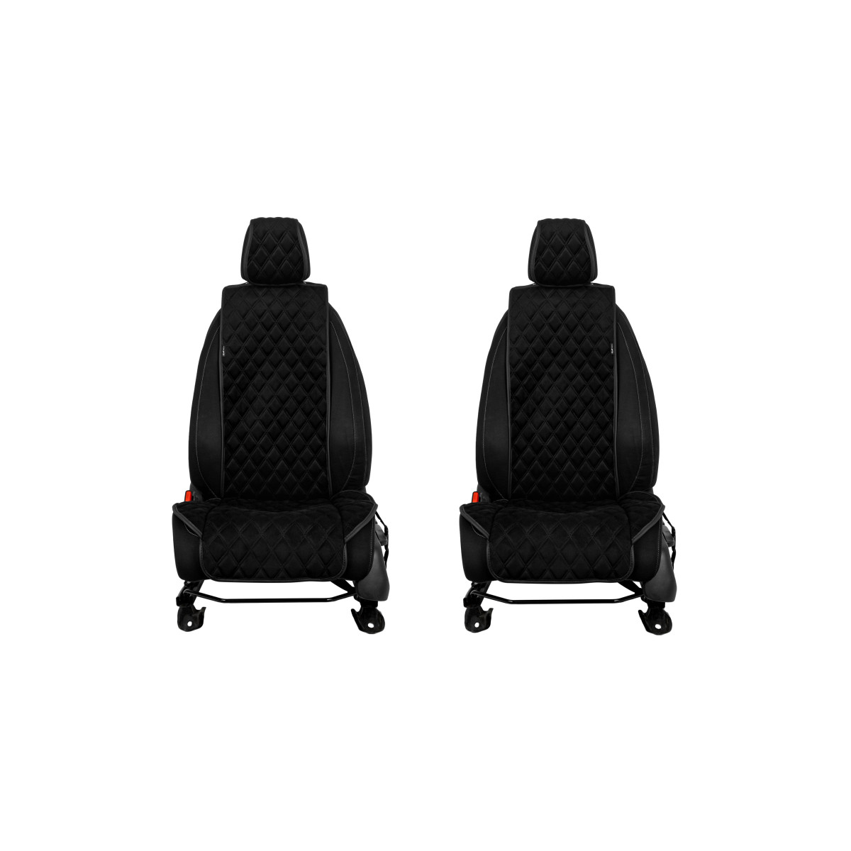 EVAtech Standard Bilsätesskydd, 2 st - svart / svarta kanter / svarta sömmar EVAtech Standard Bilsätesskydd, 2 st - svart / svarta kanter / svarta sömmar