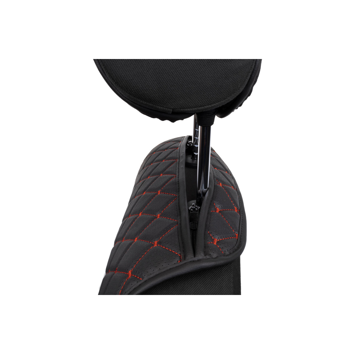 EVAtech ECO Max Bilsätesskydd, 1 st - svart / svarta kanter / röda sömmar EVAtech ECO Max Bilsätesskydd, 1 st - svart / svarta kanter / röda sömmar