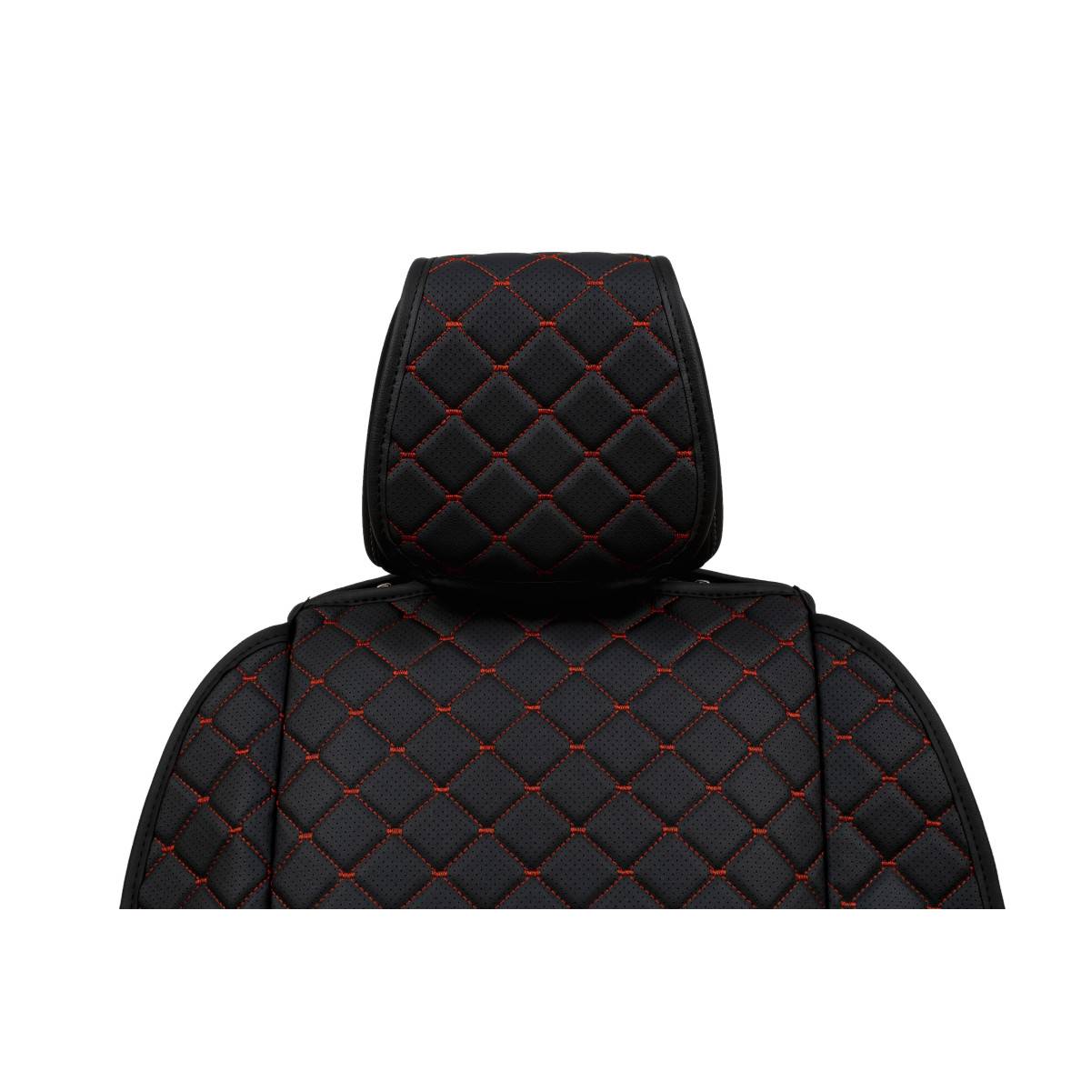 EVAtech ECO Max Bilsätesskydd, 1 st - svart / svarta kanter / röda sömmar EVAtech ECO Max Bilsätesskydd, 1 st - svart / svarta kanter / röda sömmar