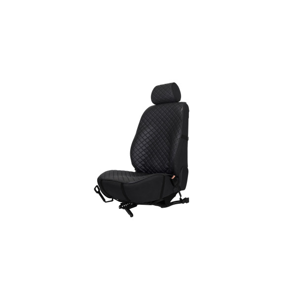 EVAtech ECO PRO Bilsätesskydd, 1 st - svart / svarta kanter / svarta sömmar