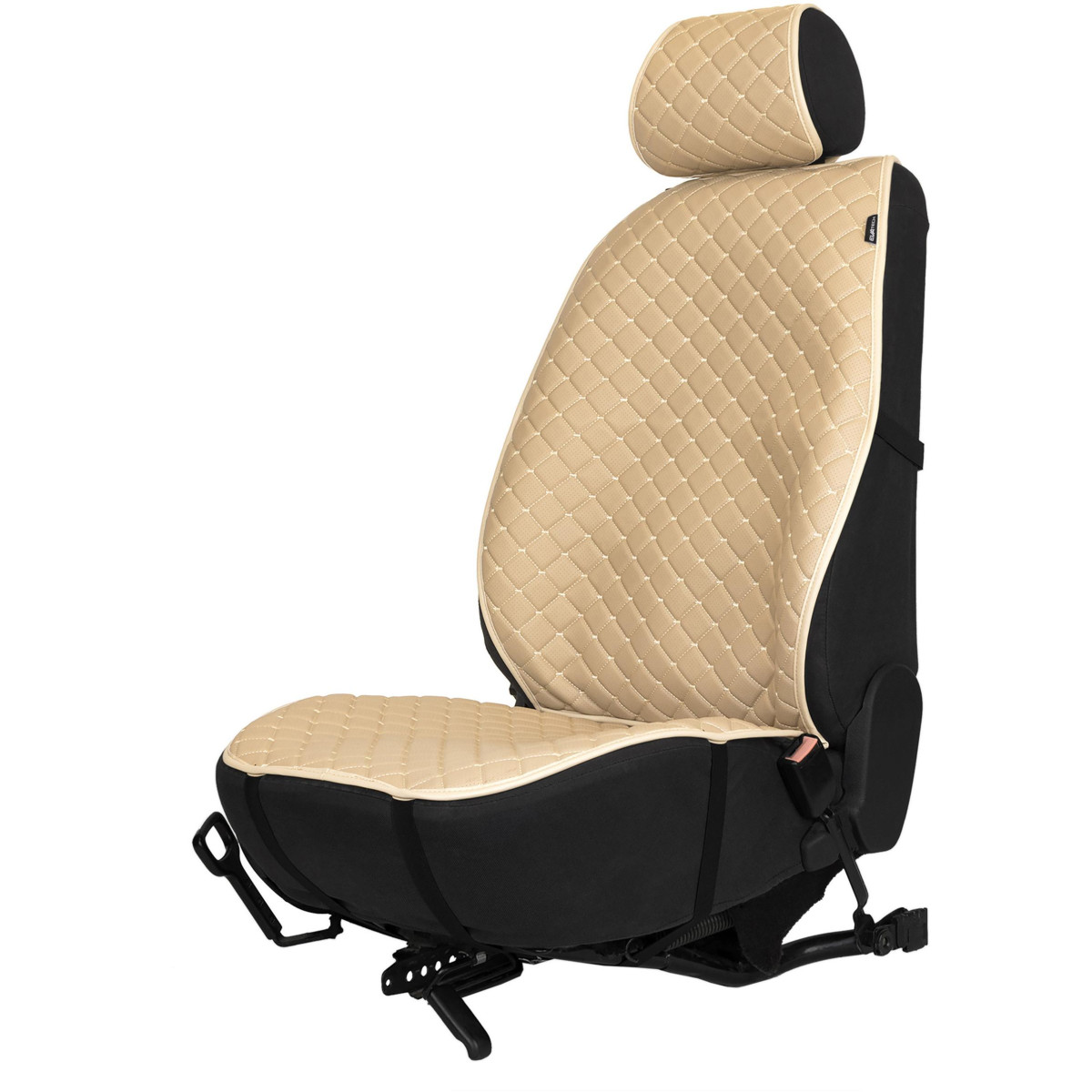 EVAtech ECO PRO bilsätesskydd, 1 st - sandfärgad / sandfärgade kanter / sandfärgade sömmar