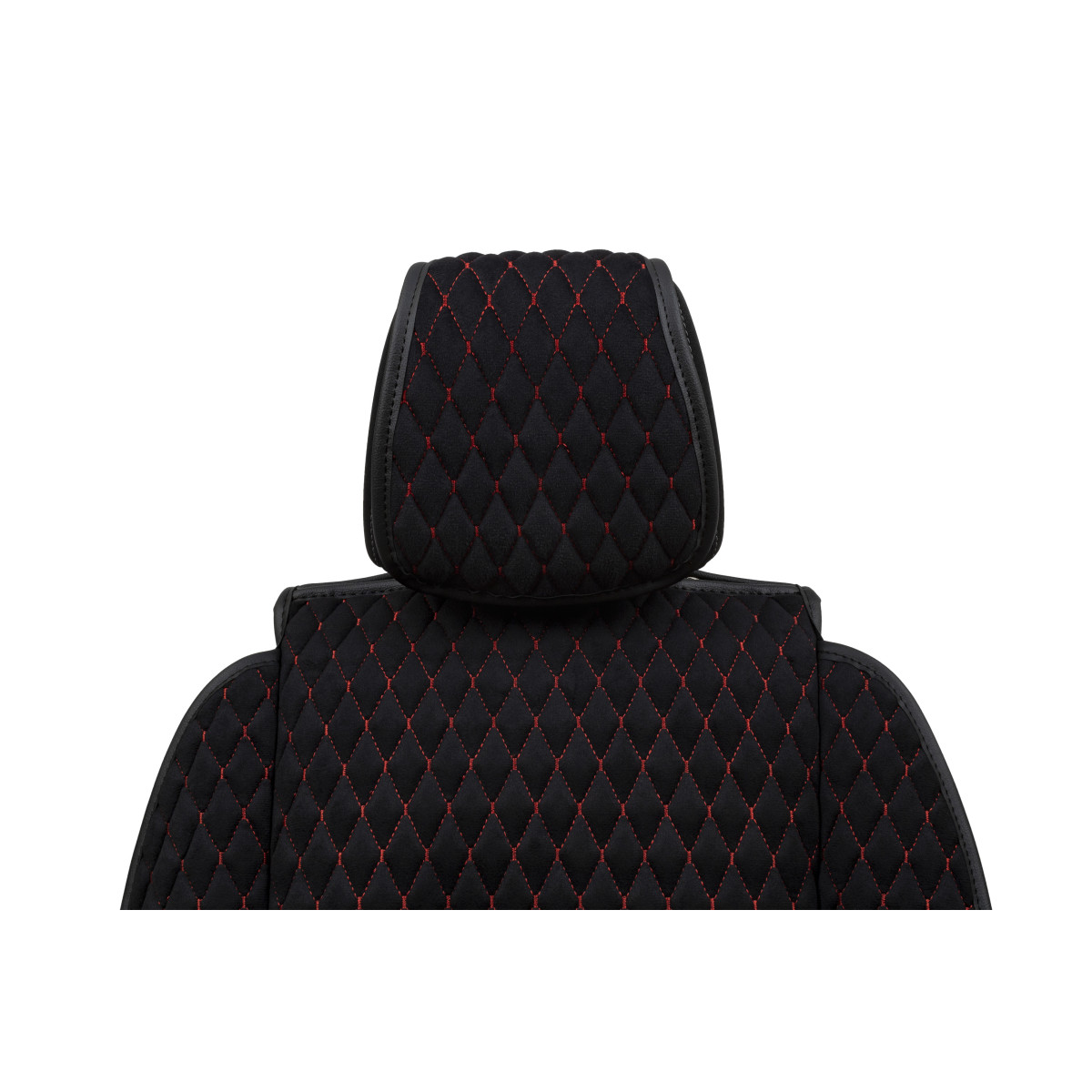 EVAtech Max Bilsätesskydd, 1 st - svart / svarta kanter / röda sömmar EVAtech Max Bilsätesskydd, 1 st - svart / svarta kanter / röda sömmar