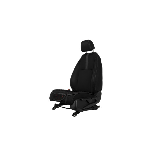 EVAtech Sitsöverdrag, 1 st - svart / svarta kanter / röda sömmar