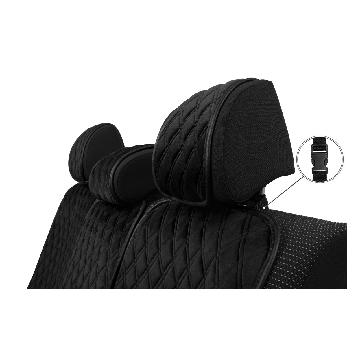 EVAtech Standard Bilsätesskydd, 3 st - svart / svarta kanter / svarta sömmar EVAtech Standard Bilsätesskydd, 3 st - svart / svarta kanter / svarta sömmar