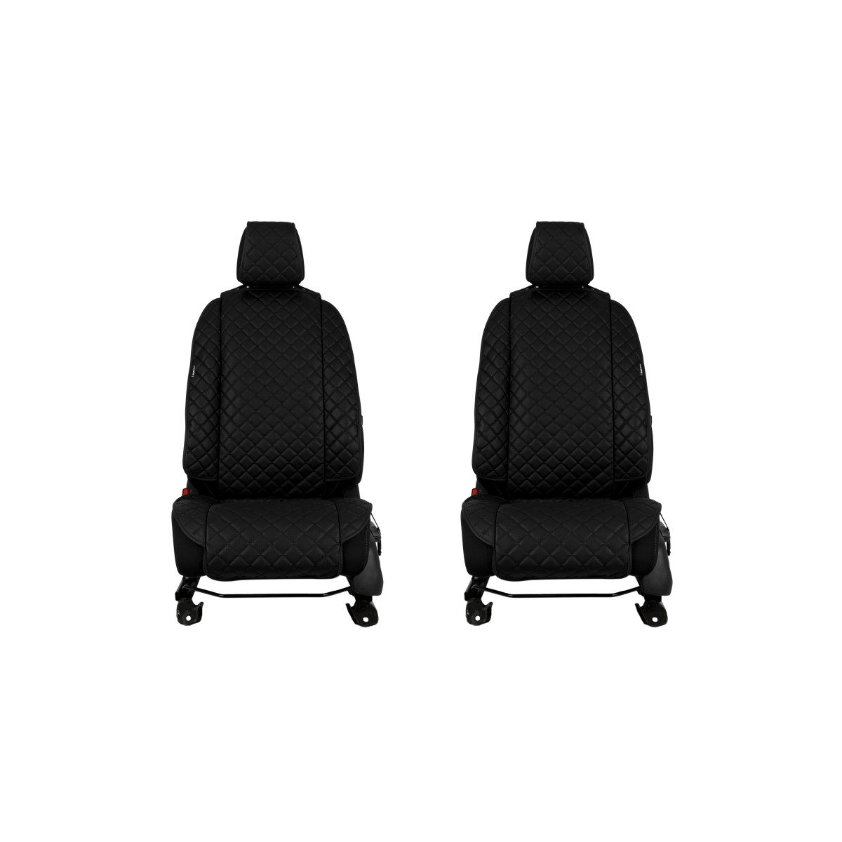 EVAtech ECO Max Bilsätesskydd, 2 st - svart / svarta kanter / svarta sömmar EVAtech ECO Max Bilsätesskydd, 2 st - svart / svarta kanter / svarta sömmar