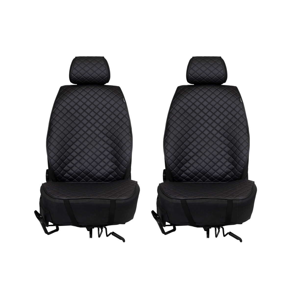 EVAtech ECO PRO Bilsätesskydd, 2 st - svart / svarta kanter / svarta sömmar EVAtech ECO PRO Bilsätesskydd, 2 st - svart / svarta kanter / svarta sömmar