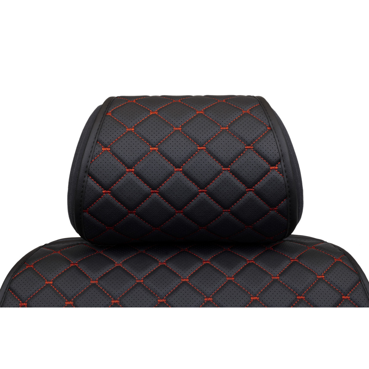 EVAtech ECO PRO Bilsätesskydd, 2 st - svart / svarta kanter / röda sömmar EVAtech ECO PRO Bilsätesskydd, 2 st - svart / svarta kanter / röda sömmar