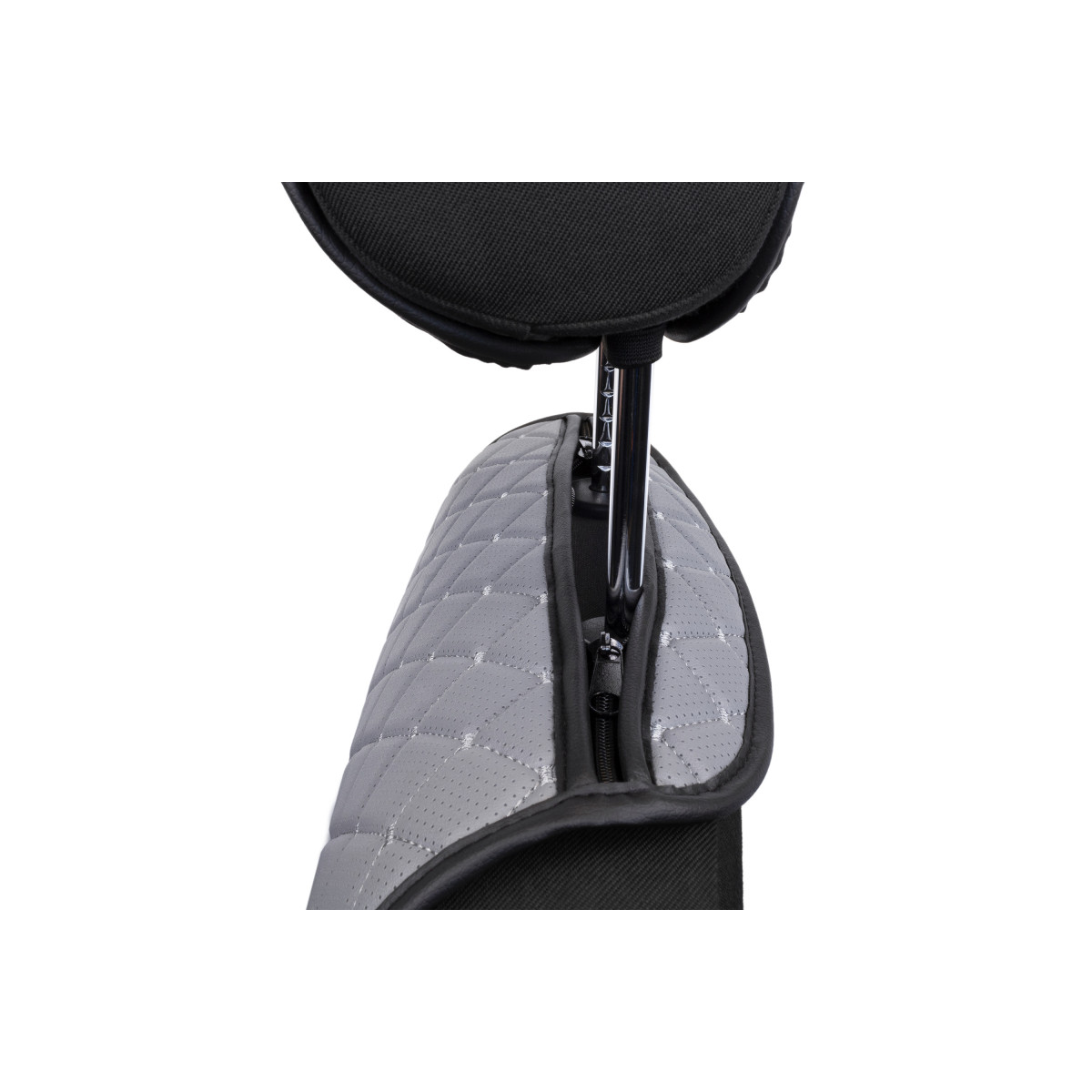 EVAtech ECO PRO Bilsätesskydd, 2 st - grå / svarta kanter / grå sömmar EVAtech ECO PRO Bilsätesskydd, 2 st - grå / svarta kanter / grå sömmar